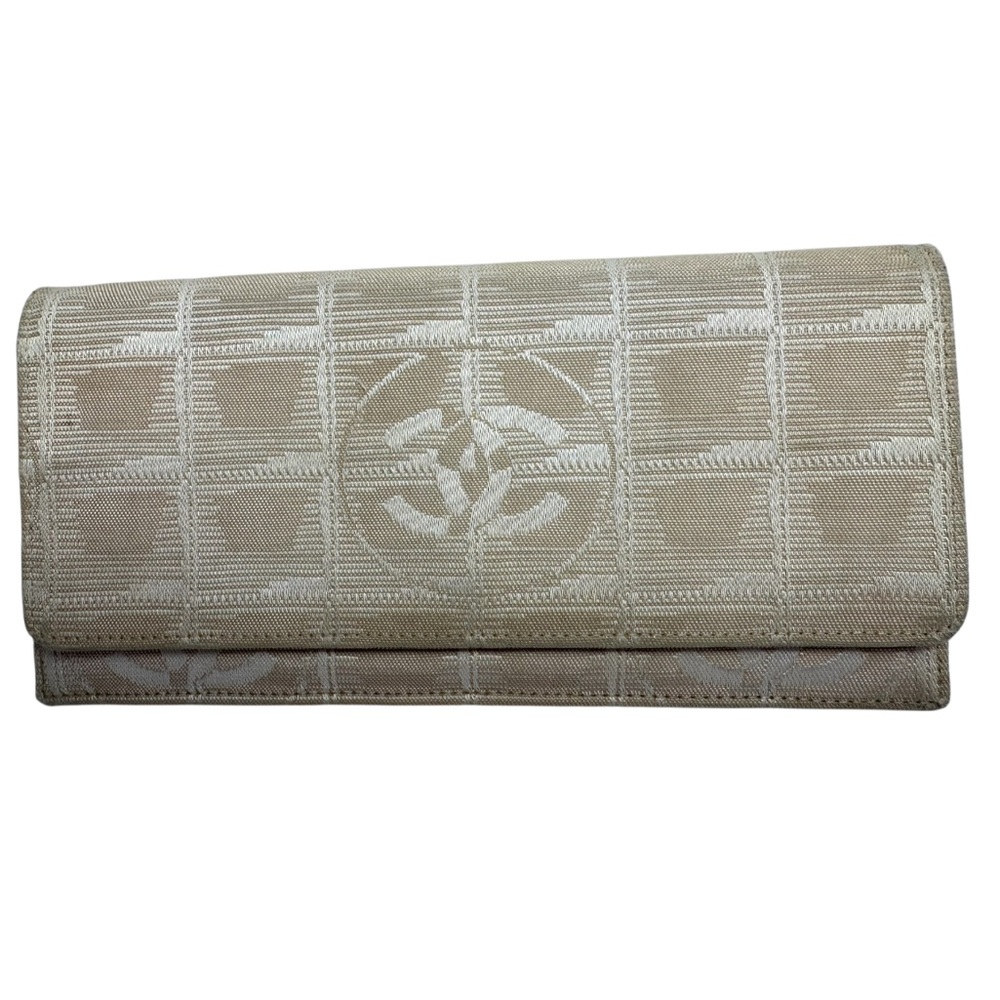 CHANEL Vintage Travel Line Long Wallet